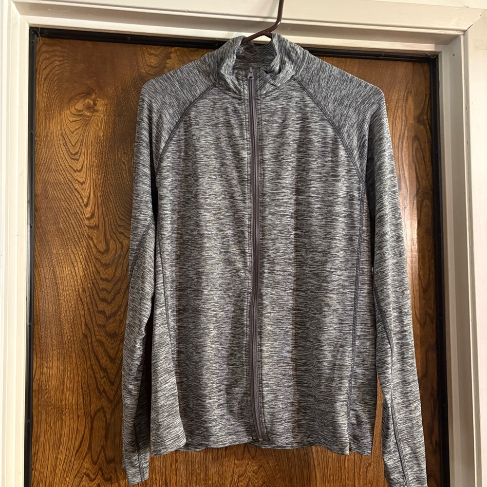 Gray Full-Zip Jacket